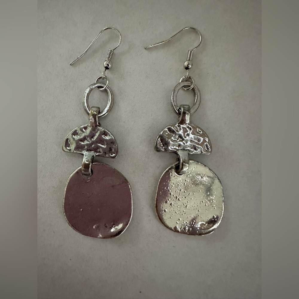Bohemian Silver Dangle Earrings - Picture 8 of 11